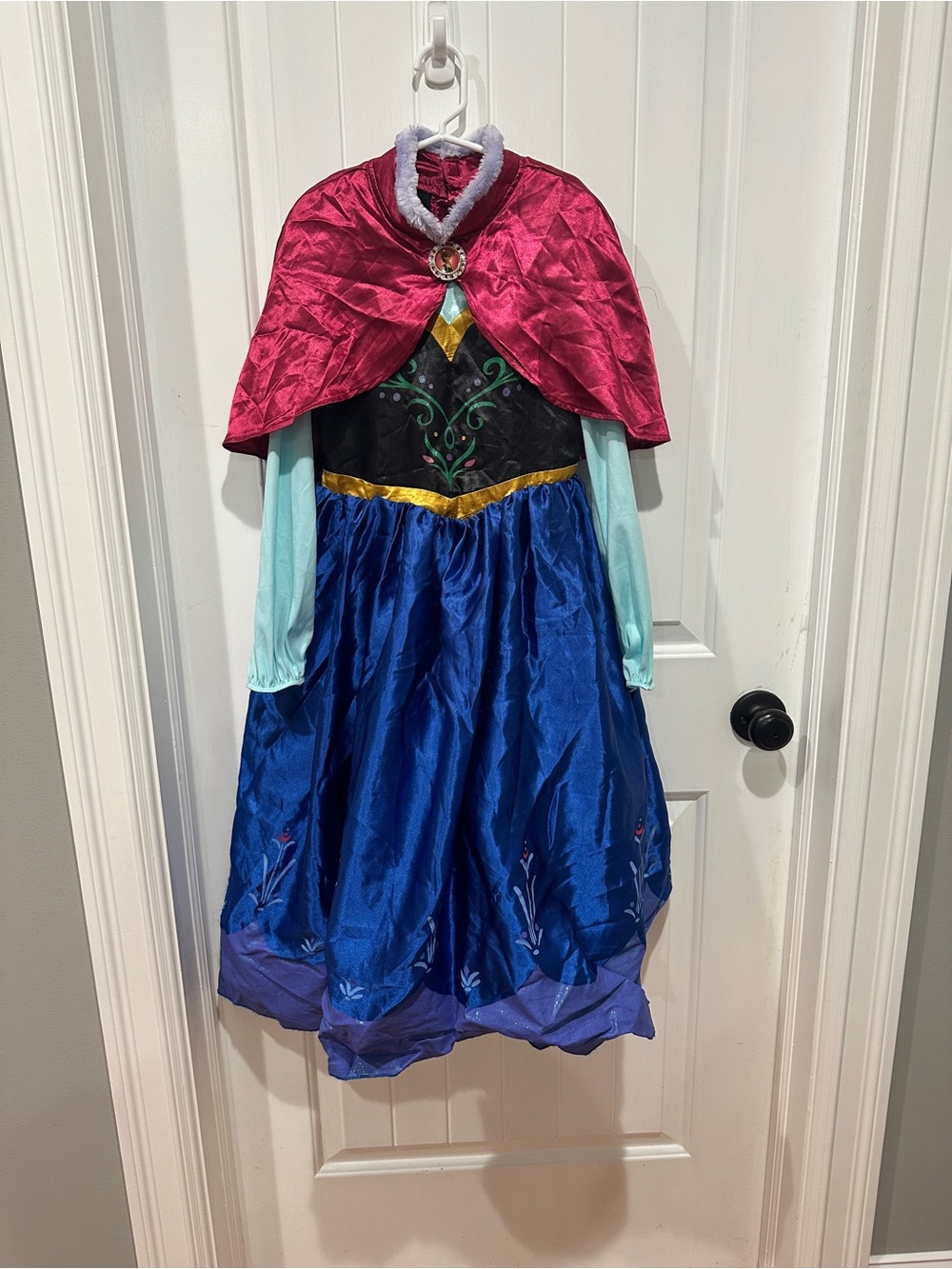 Girls' Anna Princess Costume Dress with attached Cape